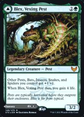 Blex, Vexing Pest // Search for Blex - Foil - Prerelease Promo